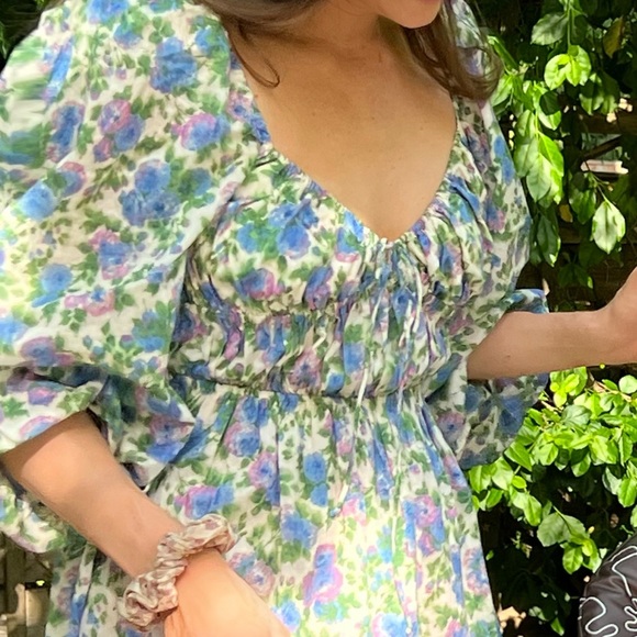 *SOLD*For Love and Lemons floral print midi dress - Picture 5 of 5